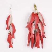 逼真的蔬菜和水果形狀的串飾,辣椒和玉米模型掛牆裝飾,塑料裝飾物 - 彩色 - 查看 1