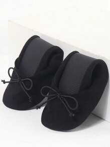 Soft Sole Lightweight Women's Dance Shoes, Foldable Storage Suitable For Indoor Wear Slip-On Ballet Flats, Travel Replacement Spare Shoes, Comes With Storage Bag - Black - View 7