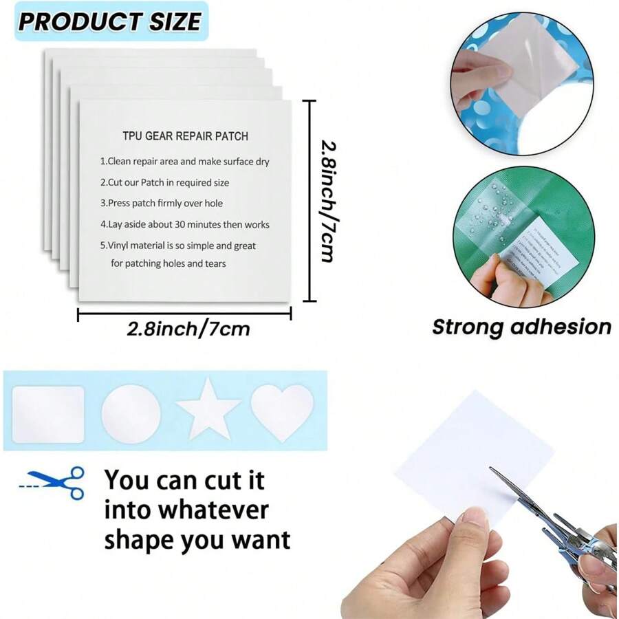 Air Mattress Patch Repair Kit Heavy Duty,2.75in X 12.3 Ft Roll