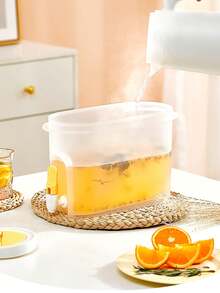 1pc Creative 3.9l Household Cold Water Pitcher With Tap Filter Fruit Tea Kettle For Summer - Multicolor - View 6