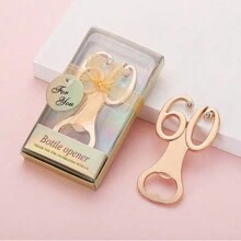 Digital Bottle Opener For Wedding, Birthday, Advertising Gift, Golden Wedding, Party Favor, Alloy Made For Beer Bottle - Available In 30/40/50/60/70/80/90 Number Design - Multicolor - View 13