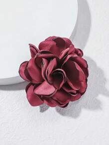 1 Peça elegante Grampo de Cabelo/Broche de Flor de Rosa de Cetim Desfiado Estilo Coreano Feito à Mão de Uso Duplo, Acessório de Cabelo para Mulheres Boêmias no Dia dos Namorados, Grampos de Cabelo, Presilhas de Cabelo