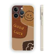 1 Miếng Dệt Chất vải & Da cừu TPU mềm Cao su Ốp lưng & bao da điện thoại Với Chúc may mắn Vui vẻ Mặt Creative In Thiết kế , Chống sốc , Tương thích với Apple Samsung Redmi Và Khác người mẫu - trắng - Xem 5