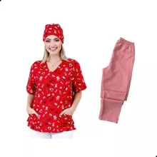 Scrub Tops - Baby Pink - View 1