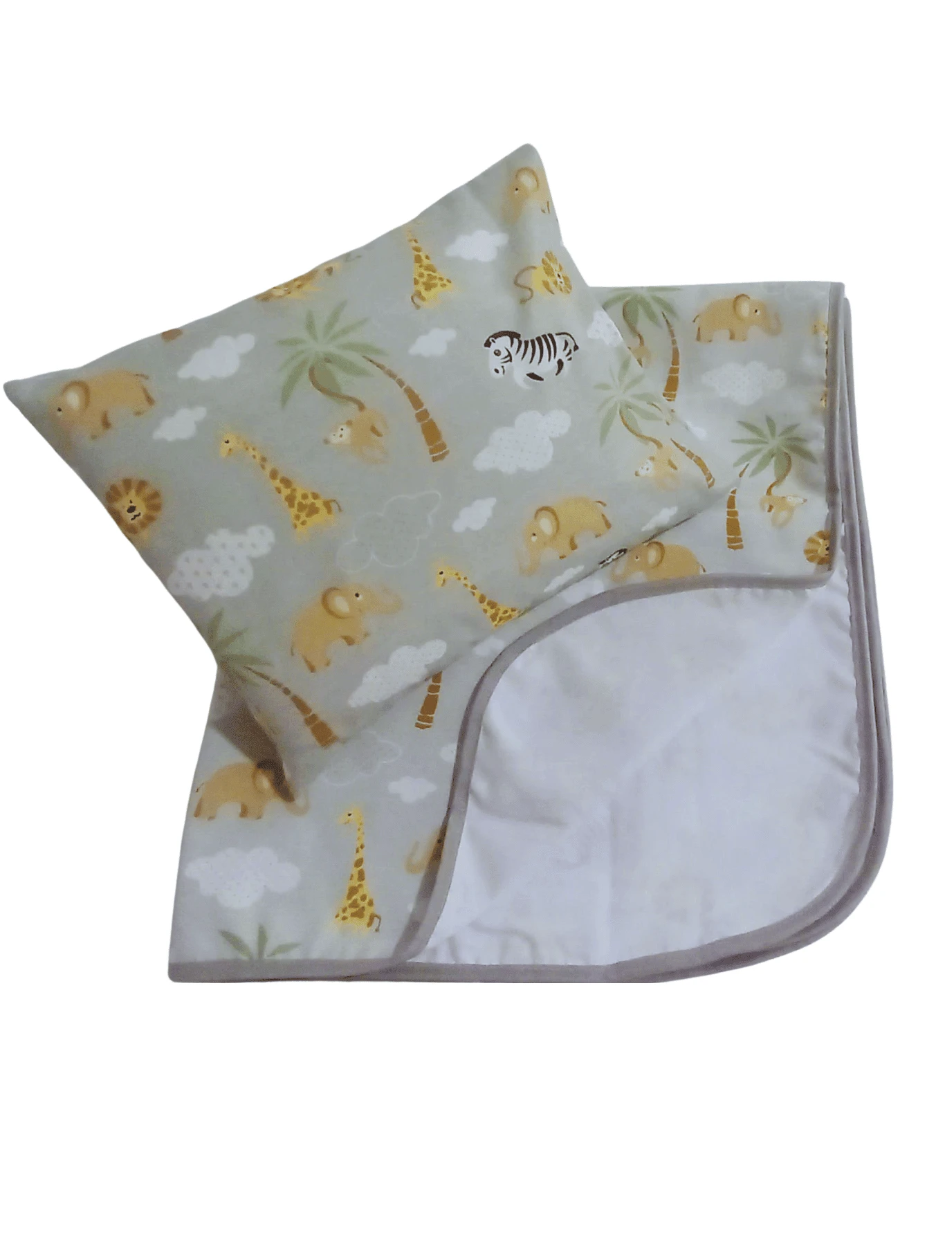 Baby Swaddling Blankets - 灰色野生動物園 - 查看 1