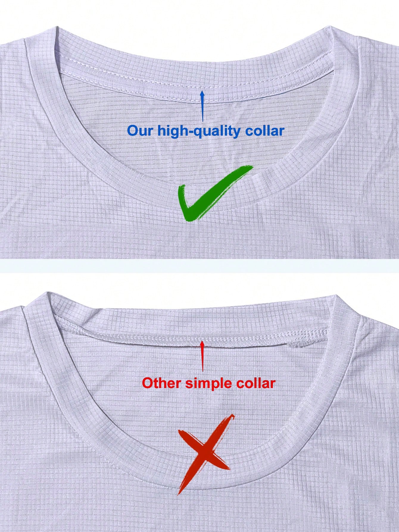 5 قطع تي شيرت رياضي رجالي أبيض أحادي اللون فائق ال...