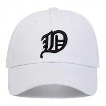 AR 1 Mũ bóng chày thêu chữ Gothic cho nam Mũ thể thao có thể điều chỉnh thời trang, thích hợp cho du lịch xuân thu, tiệc tùng trên bãi biển - Nhiều màu - Xem 4