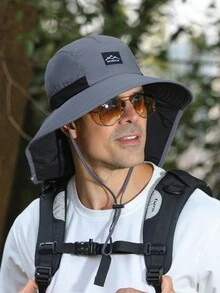 1件漁夫帽、遮陽帽、登山帽，適用於釣魚、登山、旅行、防曬休閒等戶外活動 - 彩色 - 查看 4