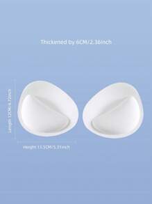 Thickened 6cm Underwear Cup, Small Breast Padding, Removable And Washable Push-Up Breast Pad Inserts To Increase Padding, Underwear And Bra Accessories