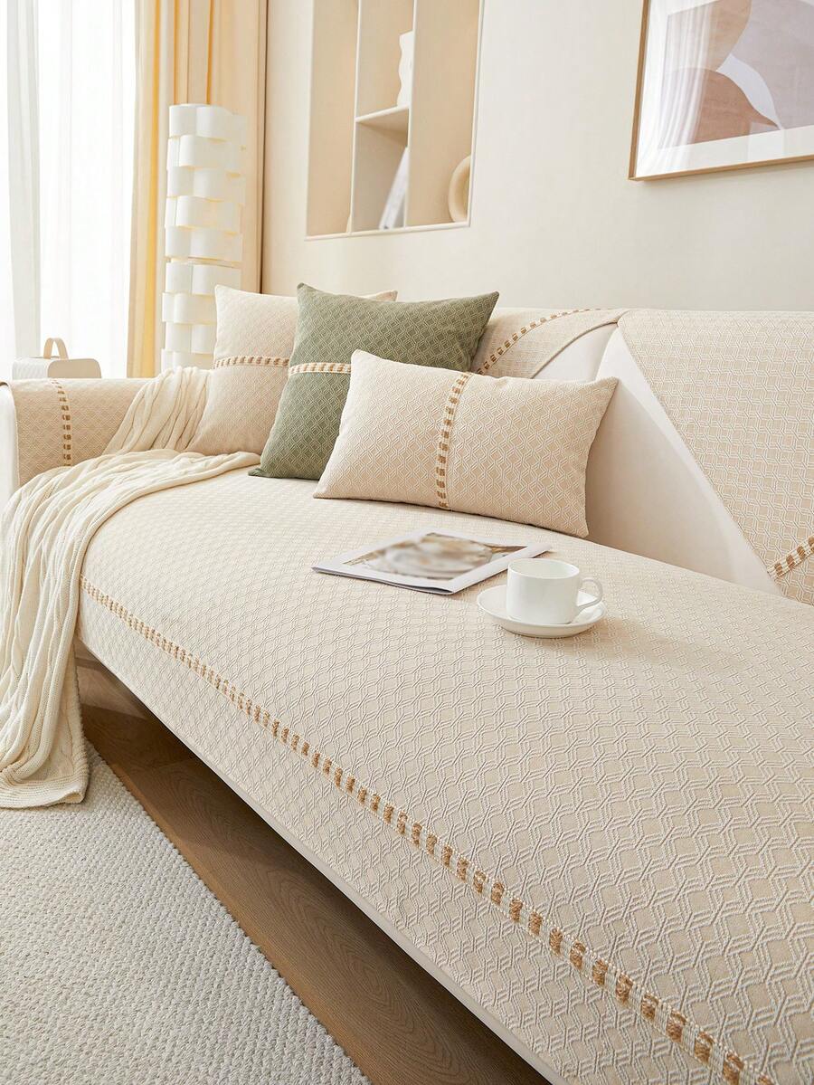 1pc Universal Jacquard Sofa Cushion, Northen European Modern Style Pet