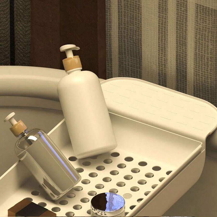 Bathroom Bathtub Rack, Retractable Drainage Rack, Storage Board, Bath