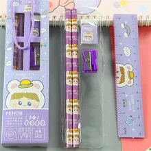 Cute Elementary School Stationery Set Five Piece Set Birthday Gift Five In One Stationery Set Gift Box Graduation Gift - Multicolor - View 14