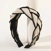 Boho 1pc Faux Leather Braided Hairband,Hairband,Hair Hoop,Hair Accessories Headbands