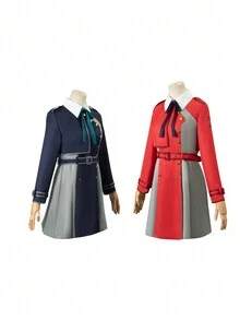 1 bộ Phim hoạt hình dễ thương Hóa trang Trang phục Trường học Đầm , Áo sơ mi & Bộ váy - A - Xem 1