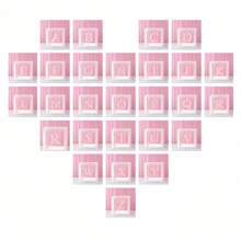 1pc DIY Transparent Letter Balloon Box Decoration Box, Letters A-Z Design Can Be Freely Combined And Matched - Very Suitable For Birthday, Wedding Name, One Year Shower, Room Decoration, Bedroom Decoration, Family Party Background Decoration,Christmas - White - View 3