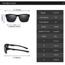 Kính thời trang VIAHDA Vintage Polarized Sport Driving Kính thời trang cho nam nữ bảo vệ đường phố - Nhiều màu - Xem 3