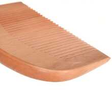 1入天然桃色實木梳刻有桃花圖案，健康按摩防靜電梳，頭髮護理工具美容配件