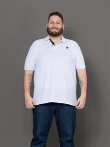 Men Polo Shirts - 白色 - 查看 4