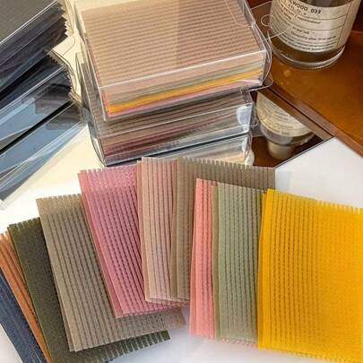 10片装彩色自粘刘海贴纸，女士专用，假发片，美发造型工具，美发配件