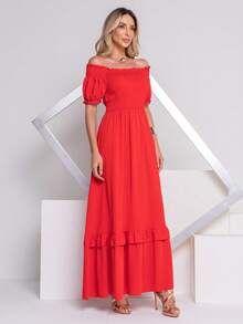 Women Dresses - Đỏ - Xem 4