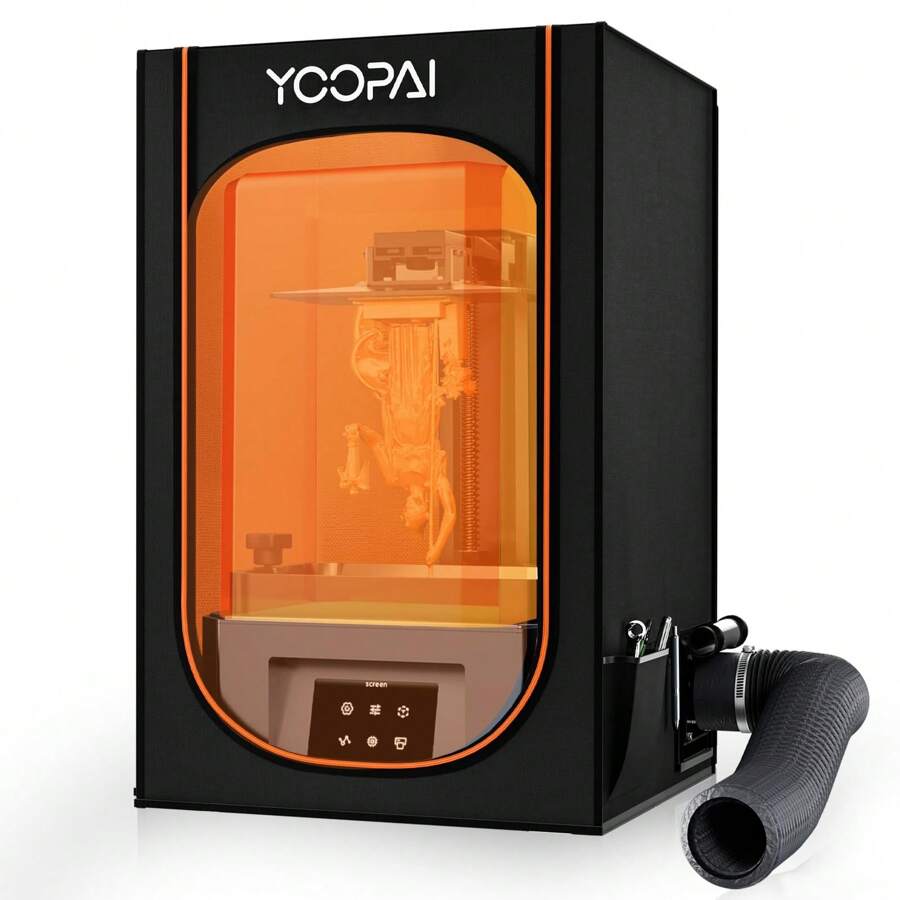Yoopai Resin 3D Printer Enclosure With Ventilation, Multifunctional 3D Printer Vented Enclosure For Creality Anycubic Elegoo Series LCD SLA DLP 3D Printer