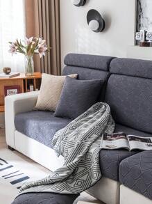 1 tấm bọc ghế sofa 3D họa tiết hoa, váy ghế sofa đa năng kiểu Châu Âu, tấm bảo vệ ghế sofa phong cách & đồ trang trí ngày lễ, thân thiện với vật nuôi, có thể giặt bằng máy, phù hợp với ghế sofa 1/2/3/4 chỗ ngồi và vỏ bọc ghế sofa hình chữ L - Màu xám đen - Xem 5