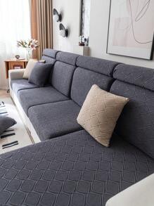 1 tấm bọc ghế sofa 3D họa tiết hoa, váy ghế sofa đa năng kiểu Châu Âu, tấm bảo vệ ghế sofa phong cách & đồ trang trí ngày lễ, thân thiện với vật nuôi, có thể giặt bằng máy, phù hợp với ghế sofa 1/2/3/4 chỗ ngồi và vỏ bọc ghế sofa hình chữ L - Màu xám đen - Xem 4