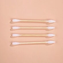 1支雙頭一次性耳掏&卸妝棒,帶盒包裝,適用於耳朵清潔,卸妝,和其他清潔用途,溫馨提示：數量以實際統計為準 - 白色 - 查看 8