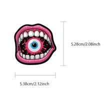 50Pcs Ghost Face Skull Stickers Waterproof PVC Cartoon Decorative Luggage Skateboard Insulation Cup Phone Tablet Gift Sticker Back To School - Multicolor - View 2