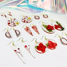 10 件装树脂耳环吊坠硅胶模具套件，适用于 DIY 树脂首饰制作，适合女性和少女的礼物 - 白色 - 查看 4