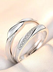 時尚流行男士不銹鋼簡約圈形耳環，適合珠寶禮物和時尚外觀 - 銀色 - 查看 23