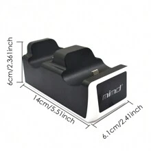 PS5 Bộ điều khiển Bộ sạc , PlayStation 5 Trạm sạc pin Với Led Chỉ báo , Gấp đôi USB Sạc nhanh Loại C - trắng - Xem 3