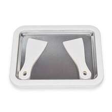 Seamless Rolled Ice Cream Maker Pan Machine Frozen Yogurt Sorbet With 2 Spatulas - White - View 11