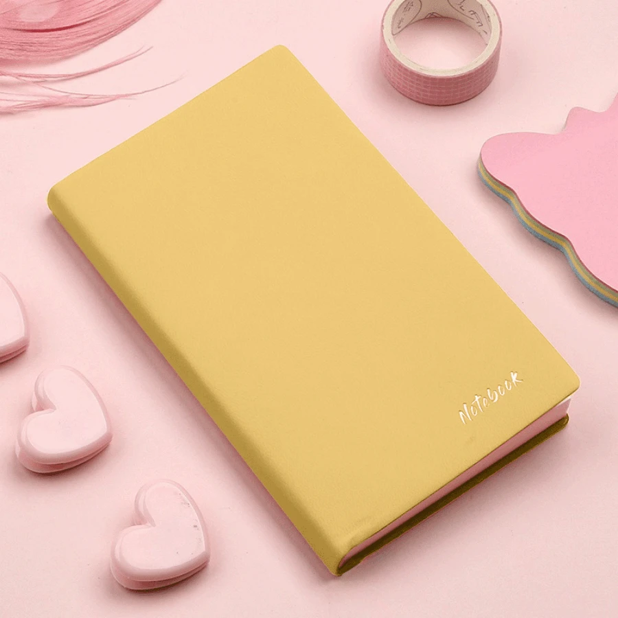 100 Sheets A7 Cute Faux Leather Mini Notebook Portable Waterproof Cover