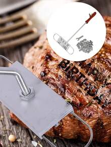 Bbq Branding Iron With Letters For Grilling - Silver - View 1