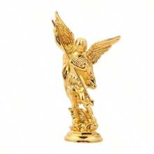 1pc Saint Michael Archangel Figurine, Sacred Angel Michael's Sculpture, Zinc Alloy Statue For Home Desk Decor Best Gifts Birthday Graduation