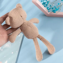 1pc Kids Knitted Teddy Bear , Teddy Bear Pendant, Plush Teddy Bear Bag Charm, Children's Clothing Accessory, Photography Prop, Clothing Accessory, Teddy Bear Plush Doll, Christmas Gift, Christmas Tree Decoration, New Year Blessing, Newborn Party Decor, Baby Shower Decor