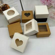 10pcs/Pack 8x8x4cm Paper Cardboard Gift Packaging Box For Handmade Jewelry Display And Wrapping - 8x8x4cm Paper Box - View 6