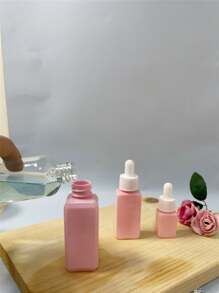 精油滴管瓶 30ml/50ml 移液器 1pc 化妆品样品香水液体容器带滴管，可重复使用，适用于身体按摩油，芳香疗法精油样品，旅行必需品，塑料瓶 - 粉色 - 查看 7