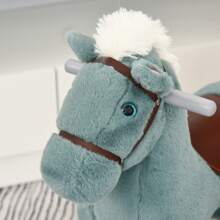 HOMCOM Baby Rocking Horses & Animals - Blue - View 7
