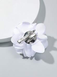 1 Peça elegante Grampo de Cabelo/Broche de Flor de Rosa de Cetim Desfiado Estilo Coreano Feito à Mão de Uso Duplo, Acessório de Cabelo para Mulheres Boêmias no Dia dos Namorados, Grampos de Cabelo, Presilhas de Cabelo