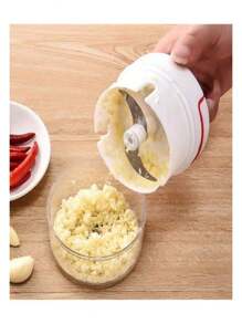 Procesador De Alimentos Manual Mini, Picador De Alimentos - Blanco - Ver 1