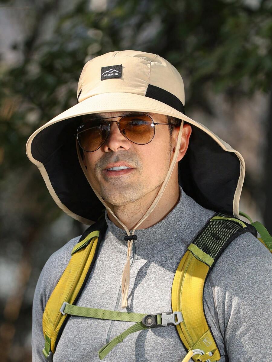 1件漁夫帽、遮陽帽、登山帽，適用於釣魚、登山、旅行、防曬休閒等戶外活動 - 彩色 - 查看 1