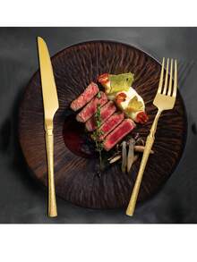 4/16/32 Chiếc Gương Ba Lan Bộ Dao Kéo Bằng Thép Không Gỉ Có Họa Tiết Cây Lý Tưởng Cho Họ Tụ Họp, Đi Dã Ngoại, Cắm Trại Đồ Dùng Học Tập, Trở Lại Trường Học - bạc - Xem 8