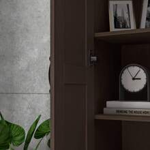 HOMCOM Storage Cabinet, Adjustable Shelves, Pantry Cupboard - Cà phê nâu - Xem 4