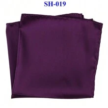 1pc Men's Solid Color Silk Pocket Square/Handkerchief For Weddings, Parties And Formal Events, 30x30cm - Multicolor - View 20
