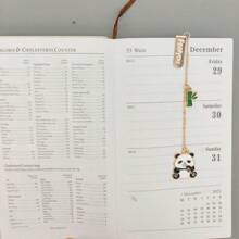 1pc Original Cute Panda Cartoon Bookmark, Reading Accessory For Students, Suitable For All Kinds Of Books, Including Notebooks, Convenient For Library And Home Book Reading, Great Gift For Students - Multicolor - View 6