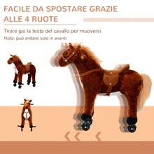 HOMCOM Baby Rocking Horses & Animals - Brown - View 4