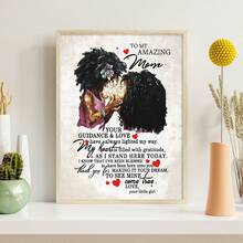 1 Qủa tặng Đối với Mẹ - Được treo lên tranh sơn dầu In , Đóng khung Áp phích Treo tranh , Món quà Đối với Mẹ - Ý nghĩa Mẹ Món quà , Mẹ Nhà  Phòng ngủ Phòng khách Trang trí tường - Tận tụy Đến Tuyệt vời Mẹ , Ngày lễ Mẹ Trang trí - Nhiều màu - Xem 2