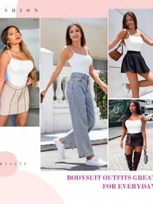 LODAY Shapewear Waist Trainer Bodysuits Women Clothing Tummy Control Seamless Full Body Shaper Square Neck Jumpsuits Top - trắng - Xem 2